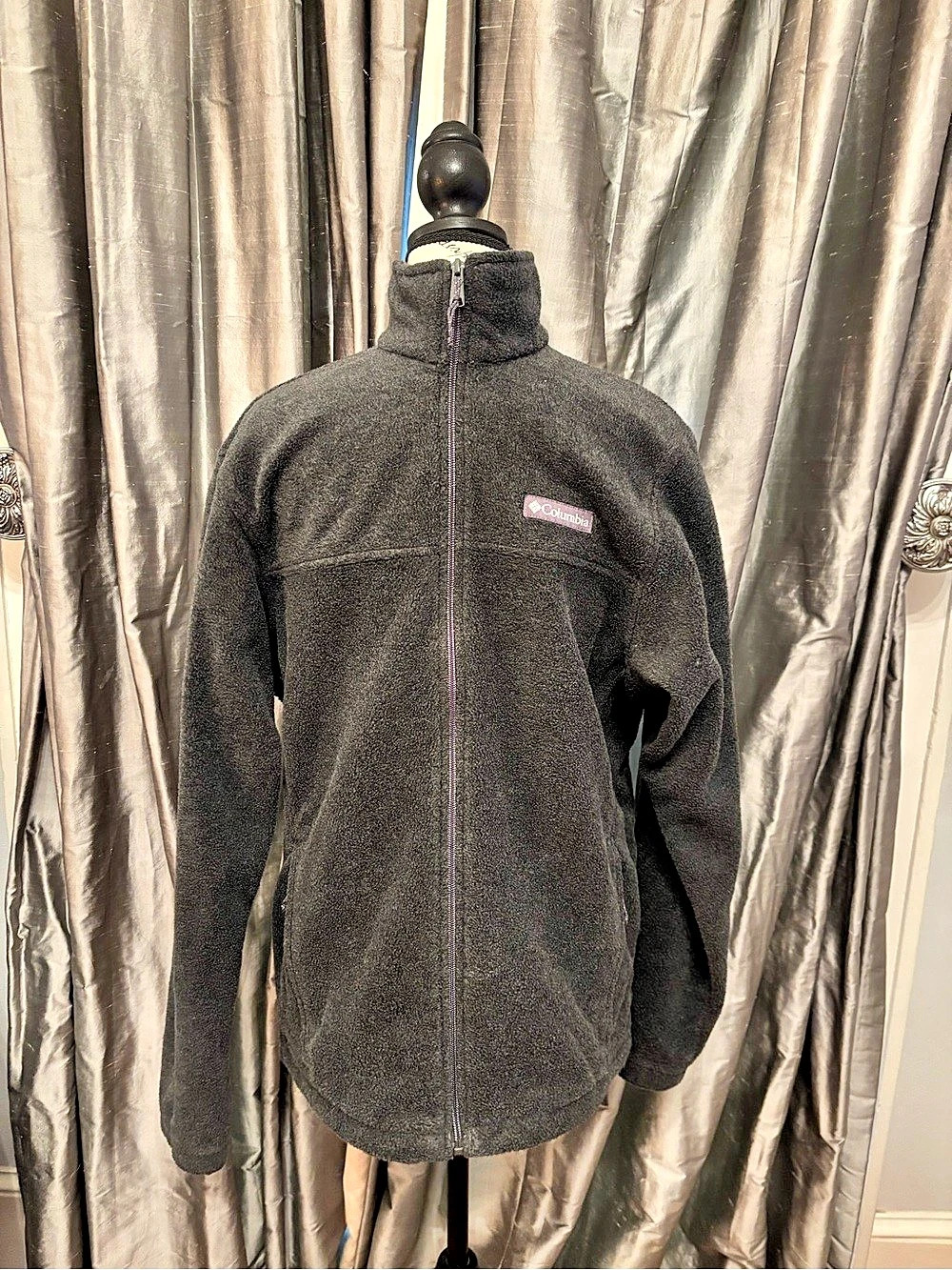 Men’s Columbia Deep grey Fleece Jacket Size Small
